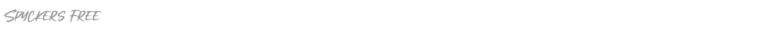 Spyckers font preview